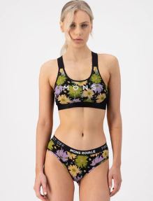 Mons Royale Stella X-Back Bra – Alpine Bloom/Black