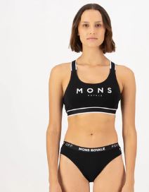 Mons Royale Stella X-Back Bra – Black