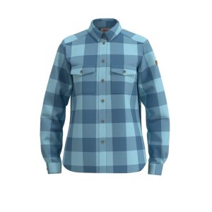 Fjällräven ÖVik Heavy Flannel Shirt Dame Blå